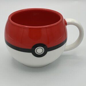 Pokémon Poké Ball Shaped Mug Red White Just Funky Nintendo 2014